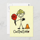 Carte Postale Chemises et cadeaux de construction de base (Devant / Derrière)