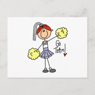 Carte Postale Chemises et Cadeaux de meneuse de jeu en forme de