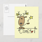 Carte Postale Chemises et Cadeaux de Renne Comet (Devant / Derrière)