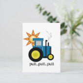 Carte Postale Chemises et cadeaux de Tracteur Blue Putt (Debout devant)