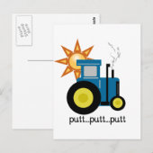Carte Postale Chemises et cadeaux de Tracteur Blue Putt (Devant / Derrière)
