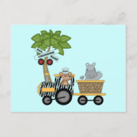 Chemises et cadeaux de train singe et hippo