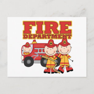 Carte Postale Chemises et Cadeaux du Service d'Incendie