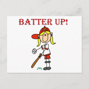 Carte Postale Chemises et Cadeaux Fille Batteur En Action
