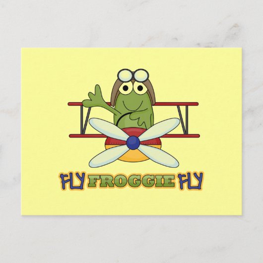 Carte Postale Chemises et cadeaux Fly Froggie Fly (Devant)