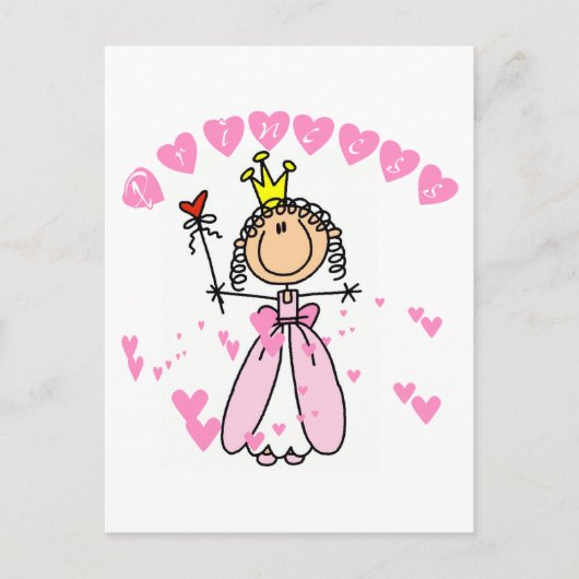 Carte Postale Chemises et cadeaux Heart Princess (Devant)