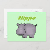 Carte Postale Chemises et cadeaux Hippopotamus (Devant / Derrière)