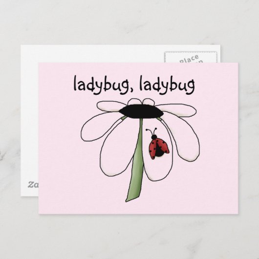 Carte Postale Chemises et cadeaux Ladybug Ladybug (Devant / Derrière)