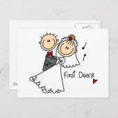 Carte Postale Chemises et cadeaux Mariages de première danse (Devant / Derrière)