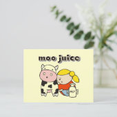 Carte Postale Chemises et cadeaux Moo Juice (Debout devant)