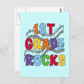 Carte Postale Chemises et cadeaux Multicolor 1er grade Rocks (Devant / Derrière)