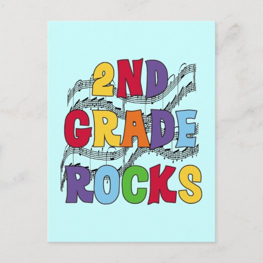 Carte Postale Chemises et cadeaux Multicolor 2e grade Rocks (Devant)