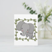 Carte Postale Chemises et cadeaux pour bébés éléphants (Debout devant)