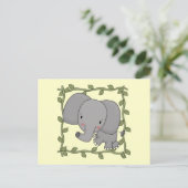 Carte Postale Chemises et cadeaux pour bébés éléphants (Debout devant)