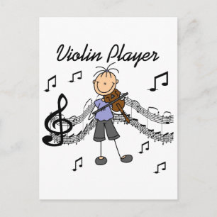 Carte Postale Chemises et Cadeaux pour Joueuse de Violon