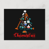 Carte Postale Chemistree Christmas, Funny Science Tee (Devant)