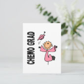 Carte Postale CHEMO rose GRAD 1 (Cancer du sein) (Debout devant)