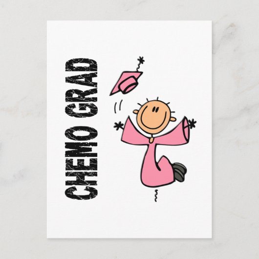 Carte Postale CHEMO rose GRAD 1 (Cancer du sein) (Devant)