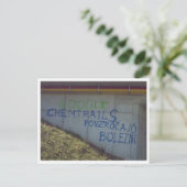 Carte postale Chemtrails Recherche Pologne (Debout devant)