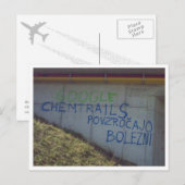Carte postale Chemtrails Recherche Pologne (Devant / Derrière)