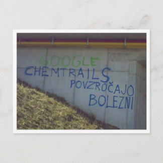 Carte postale Chemtrails Recherche Pologne