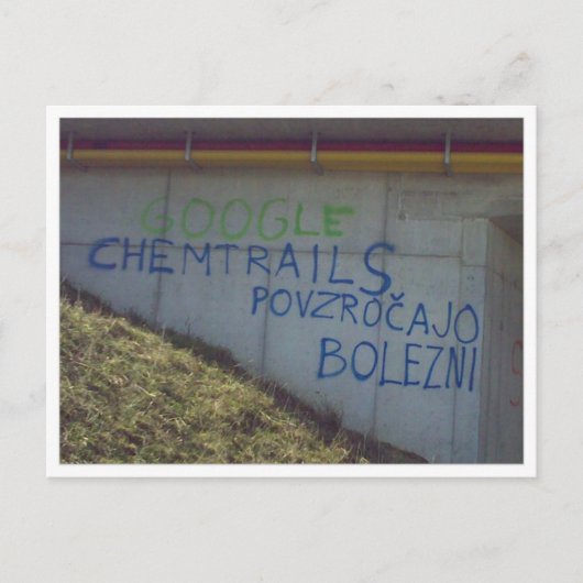 Carte postale Chemtrails Recherche Pologne (Devant)