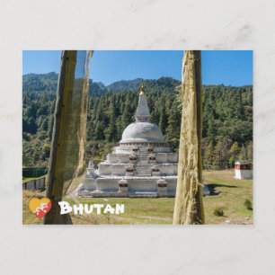 Carte Postale Chendebji Chorten au Bhoutan, Himalaya, Asie