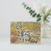 Carte Postale Chêne blanc et Whitetails (Debout devant)