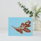 Carte postale "Chêne Brown sur Bleu" (Debout devant)