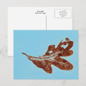 Carte postale "Chêne Brown sur Bleu" (Devant / Derrière)