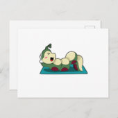 Carte Postale Chenille au travail de remise en forme (Devant / Derrière)