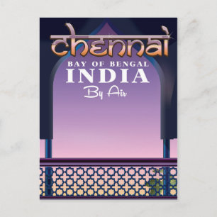 Carte Postale Chennai, Baie du Bengale dans l'est de l'Inde