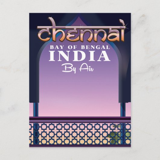 Carte Postale Chennai, Baie du Bengale dans l'est de l'Inde (Devant)