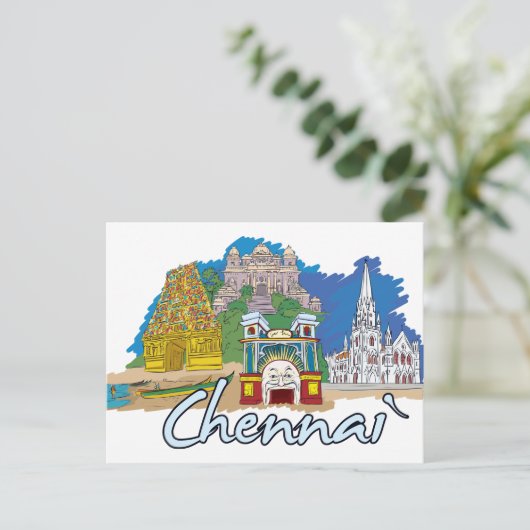 Carte Postale Chennai, Inde (Debout devant)