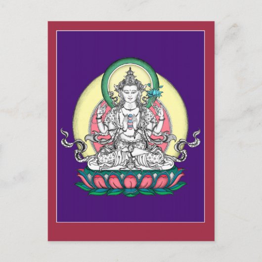 CARTE POSTALE Chenrezig / Avalokiteshvara (Devant)