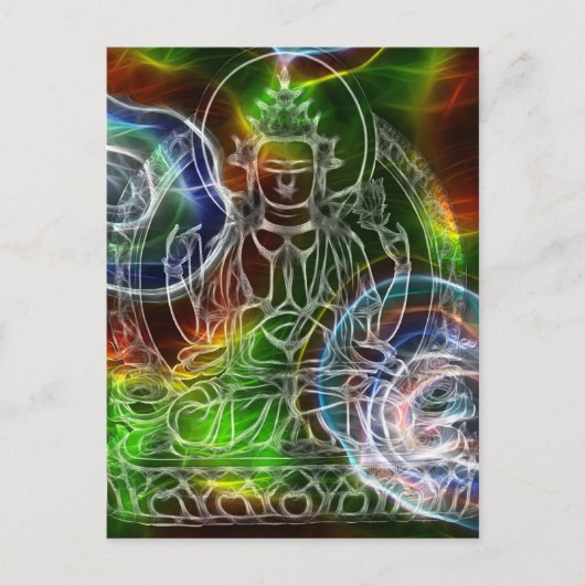 Carte Postale Chenrezig Énergie (Devant)