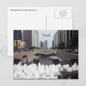 Carte Postale cheonggyecheon seoul (Devant / Derrière)