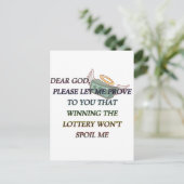 CARTE POSTALE CHER DIEU (Debout devant)