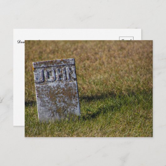 Carte Postale Cher John (Devant / Derrière)