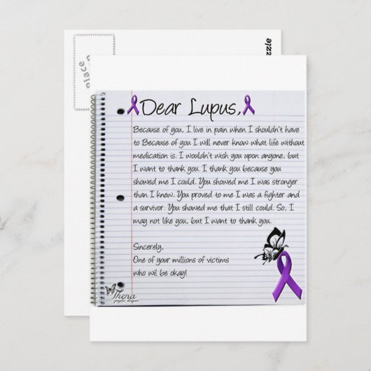 Carte Postale Cher Lupus.. (Devant / Derrière)