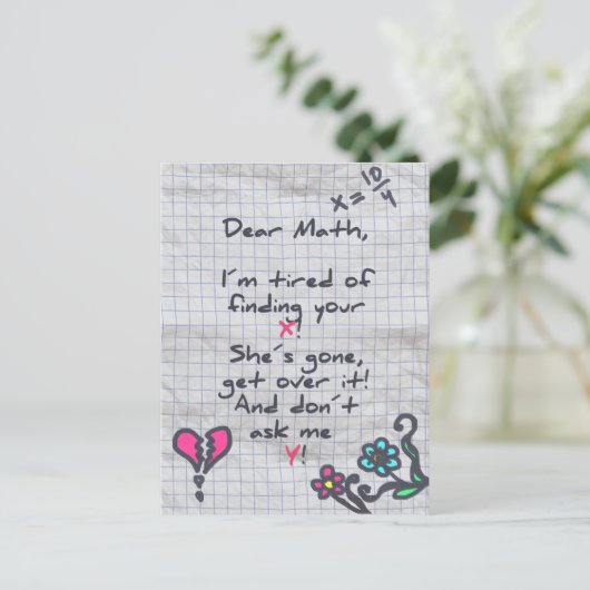 Carte Postale Cher math (Debout devant)