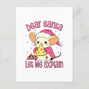 Carte Postale Cher Père Noël, Laissez-Moi Expliquer