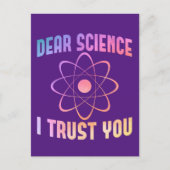 Carte Postale Cher Science Je Vous Fais Confiance - Science Drôl (Devant)