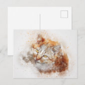 Carte Postale Chercher Kitty | ABSTRAIT | Aquarelle (Devant / Derrière)