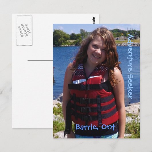 Carte Postale Chercheur d'aventure (Devant / Derrière)