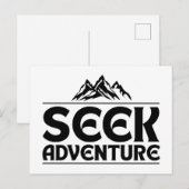 CARTE POSTALE CHERCHEZ L'AVENTURE (Devant / Derrière)