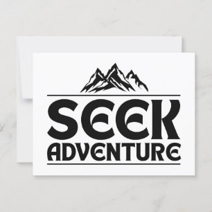 CARTE POSTALE CHERCHEZ L'AVENTURE
