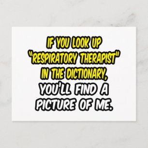 Carte Postale Cherchez Le Thérapiste Respiratoire Dans Le Dictio