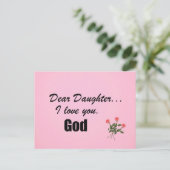 Carte Postale Chère fille, je t'aime. Dieu (Debout devant)