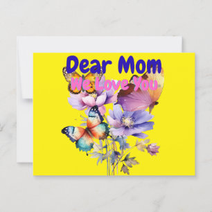 Carte Postale Chère maman, nous t'aimons